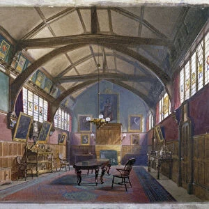Interior of Barnards Inn, London, 1885. Artist: John Crowther