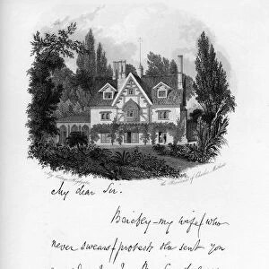 Ivy Cottage, Highgate, residence of Charles Mathews, early 19th century, (1840)