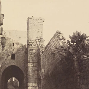 Jerusalem. Massif de la Tour Antonia, 1860 or later. Creator: Louis de Clercq