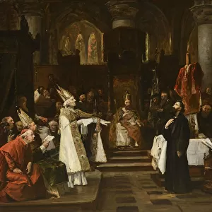 John Hus before Council of Constance, before 1882