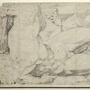 Three Male Nudes, second quarter 1500s. Creator: Domenico Beccafumi (Italian, 1486-1551)