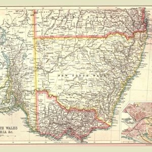 Map of New South Wales and Victoria, 1902. Creator: Unknown