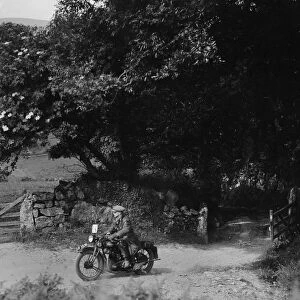 Motorcycle of WT Taylor, Brighton and Hove Motor Club Brighton-Beer Trial, 1930. Artist