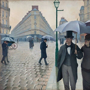Paris Street; Rainy Day, 1877. Creator: Gustave Caillebotte