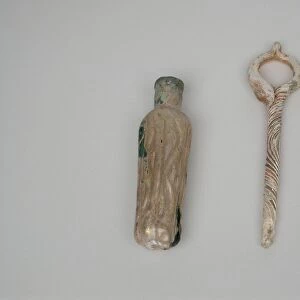 Perfume Bottle with Looped Stopper, 1st century BCE-4th century CE. Creator: Unknown