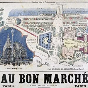 Plan of the Porte Monumentale and Palais des Beaux-Arts, 1900