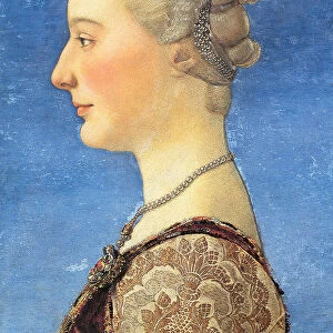 Portrait of a Young Woman, 1475. Artist: Pollaiuolo, Antonio (ca 1431-1498)