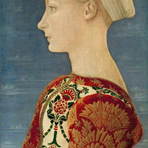 Profile Portrait of a Young Lady, 1465. Artist: Pollaiuolo, Antonio (ca 1431-1498)