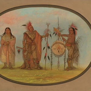 Two Saukie Chiefs and a Woman, 1861 / 1869. Creator: George Catlin