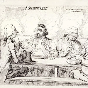 A smoking club, House of Commons, London, 1793