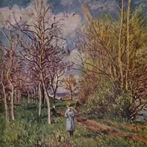 Spring on the River Banks, late 19th century. (1941). Artist: Alfred Sisley
