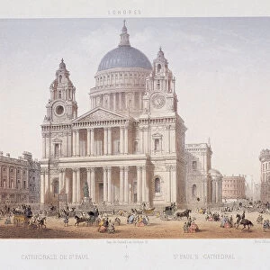 St Pauls Cathedral (new), London, c1855. Artist: Charles Riviere
