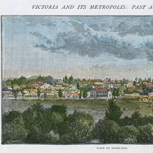 View of Hamilton, Victoria, Australia, c1885