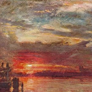 Westminster Sunset, 1900. Artist: Albert Goodwin