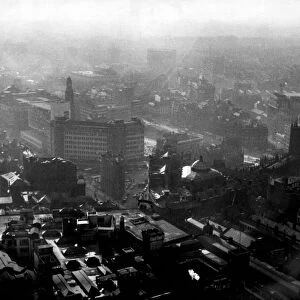 Manchester from the air 1965