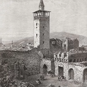 Bab Sharqi, The Eastern Gate, Damascus, Syria In The 19Th Century. From Pictures From Bible Lands Published C. 1890