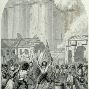 French Revolution Storming Of The Bastille In Paris 14 July 1789