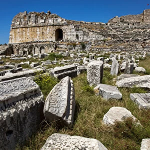The theatre in the ruins at Miletus, near Kusadasi, Turkey