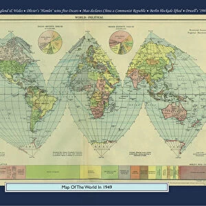 Historical World Events map 1949 UK version