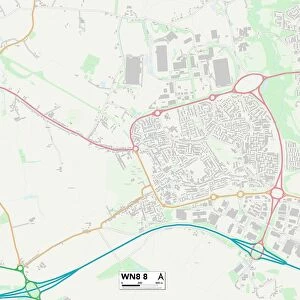 West Lancashire WN8 8 Map