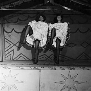 Joan Frost and Elsie Price seen here on stage performing "Striptease"