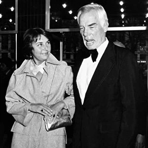 Lee Marvin American actor with wife Pamela 1976