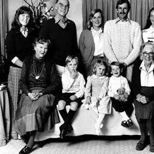 Major Ronald Ferguson Father of Sarah Ferguson family photo on the left next to Sarah