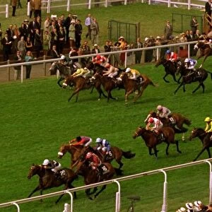 Red Robbo heads the near side group to win the Hunt Cup at Royal Ascot - June 1997