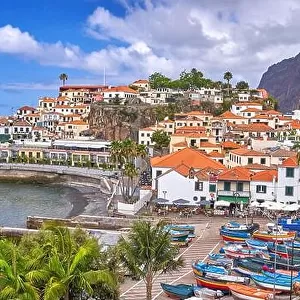Fishing village Camara de Lobos, Madeira Island, Portugal
