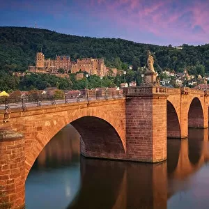 Heidelberg. Image of German city of Heidelberg during sunset
