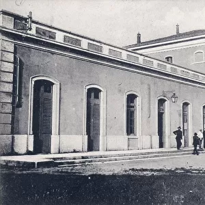 The railway station of Legnago, Verona
